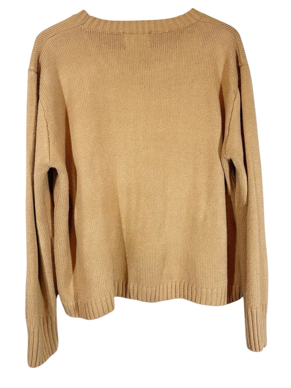 PANACHE APPAREL XL "Coffee Weather" Tan Brown Crewneck Graphic Boxy Sweater - Picture 5 of 8